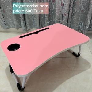 Foldable Laptop Table (Pink)